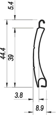 Profil PA-39 perforiert