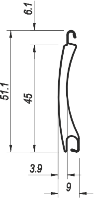 Profil PA-45 unperforiert